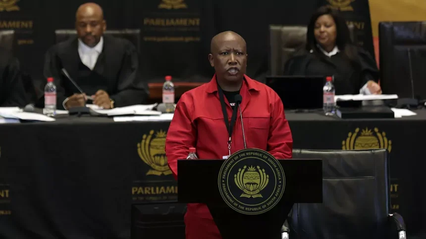 SOUTH AFRICA: EFF Leader Julius Malema & Five MPS Face Sanctions For SONA Disruption