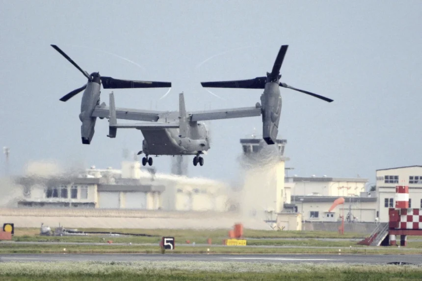 US Military Osprey Aircraft With 8 On Board Crashes Into The Sea Off Southern Japan