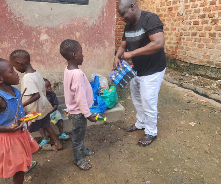 Sulaiman Bukenya’s Kind Heart Brings Hope: Disadvantaged Children In Kamwokya Receive Relief Items & Financial Support
