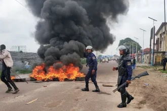 Protests Erupt In Kinshasa As Opposition Clash With Police Following Release Of Partial Results