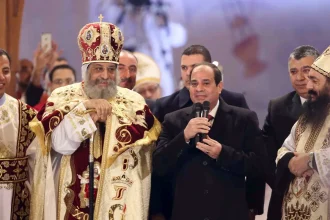 Egypt President Abdel El-Sisi Joins Coptic Orthodox Christians At Christmas Eve mass