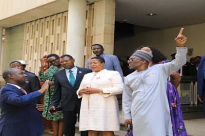 Commonwealth Speakers Tour Ugandan Parliament