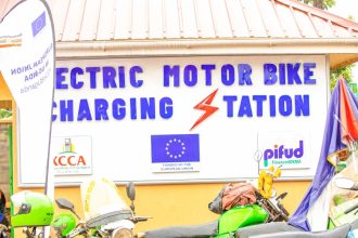 KCCA Launches Electric Motorbike Charging Station