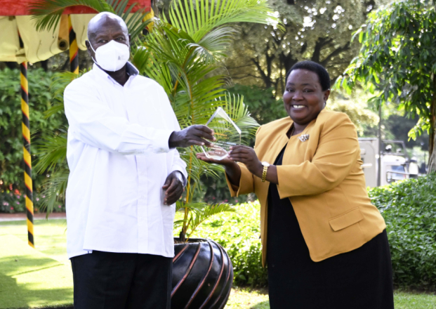 President Museveni Receives Prestigious Award For His Outstanding Humanitarian Contribution