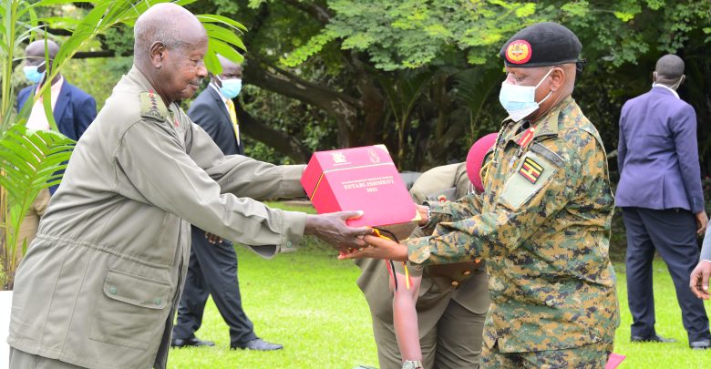 President Museveni Delegates Command Authority To Gen. Wilson Mbadi, Launches UPDF Establishment 2021 To Enhance National Security
