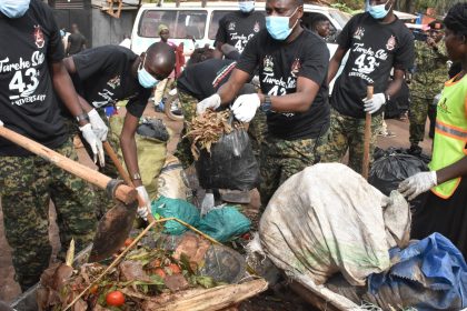 UPDF Partners With Pamoja Foundation Clean Nakawa Market