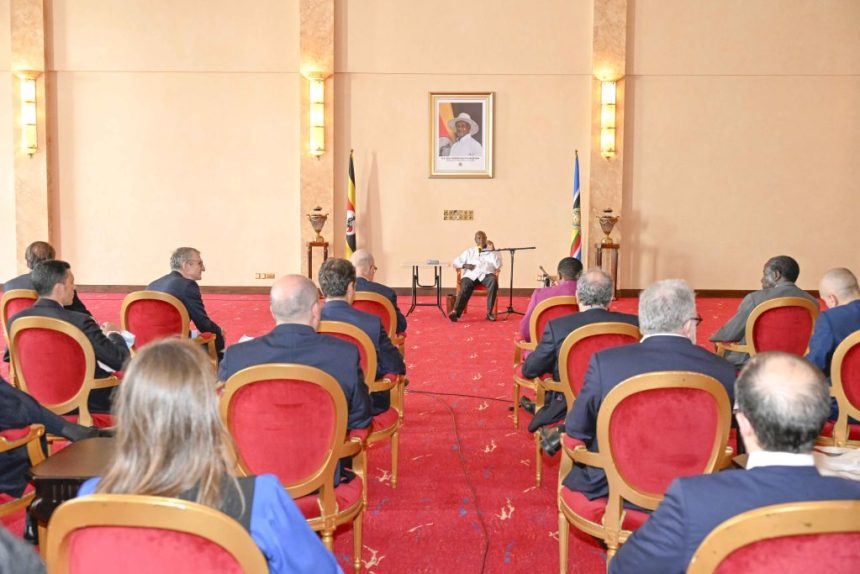 President Museveni Hosts Italian Business Persons