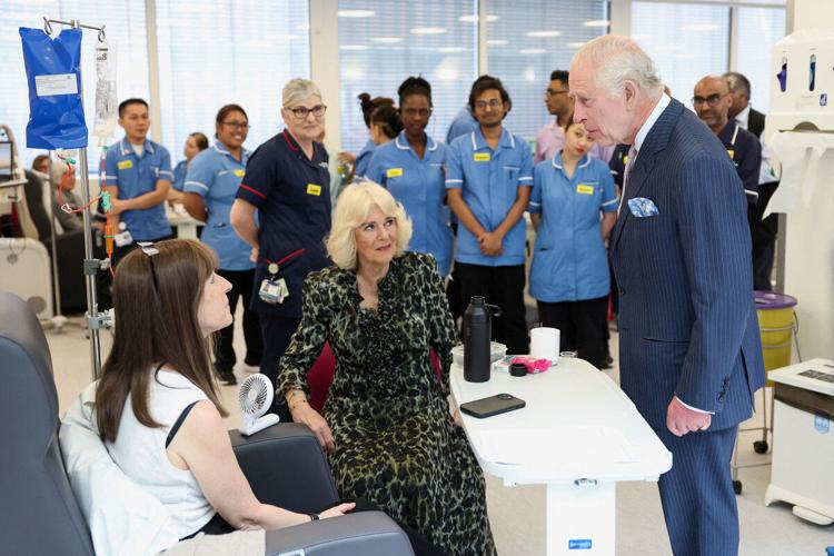 King Charles III Visits Cancer Patients In First Return To Royal Duties
