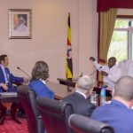 President Museveni Meets Former Botswana Leader H.E. Ian Khama & Space For Giants Delegation