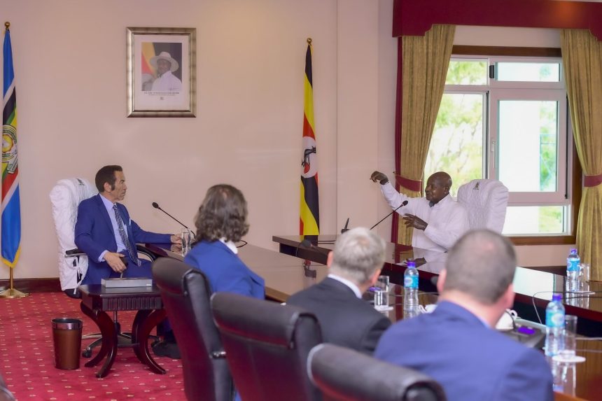 President Museveni Meets Former Botswana Leader H.E. Ian Khama & Space For Giants Delegation