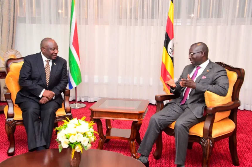 Communique On Occasion Of Official Visit By South Africa's President Matamela Cyril Ramaphosa, To Republic Of Uganda