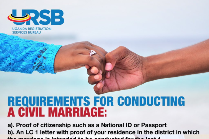 NIRA Takes Over Civil Marriages Registration Department From URSB  