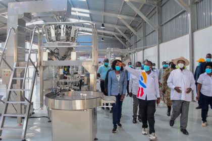 President Museveni Inspects Progress Of Inspire Africa Coffee Factory Project