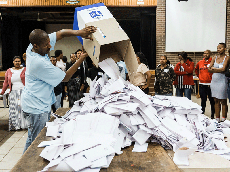 South Africa Counts Votes With ANC Majority On Line