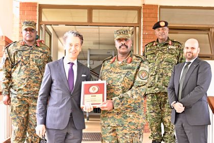 CDF Gen. Muhoozi Kainerugaba Discusses Security Cooperation with EU Ambassador Jan Sadek