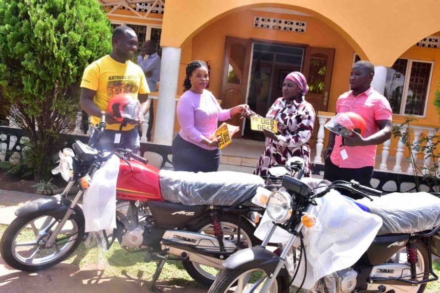 Markh Investments Boost ONC’s Wakiso Empowerment Drive With Two Motorcycles 