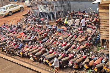 Uganda Traffic Police Urges Owners To Reclaim Impounded Motorcycles