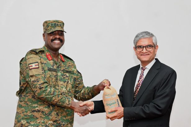CDF Muhoozi Kainerugaba, Indian High Commissioner Upender Rawat Discuss Operationalisation Of National Forensic Sciences University In Uganda