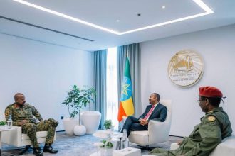 CDF Muhoozi Kainerugaba Holds Talks With Ethiopian Prime Minister Abiy Ahmed