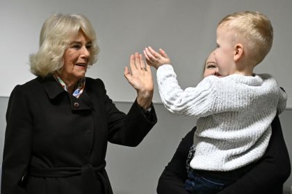 UK's Queen Visits Great Western Hospital And Prospect Hospice In Wiltshire