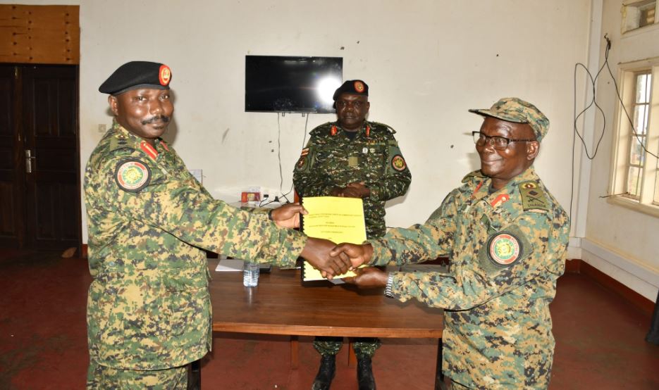 UPDF Brig Gen. Augustine Kyazze Hailed For Exemplary Service As He Hands Over Defence Depot Command