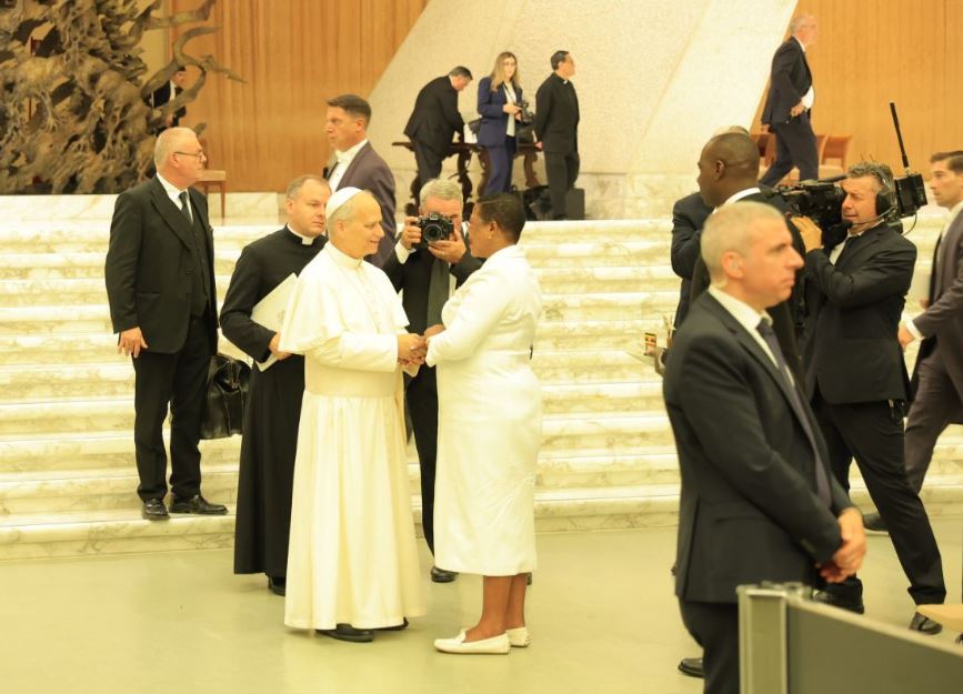Speaker Anita Among Meets Pope Leo XVI In Vatican City