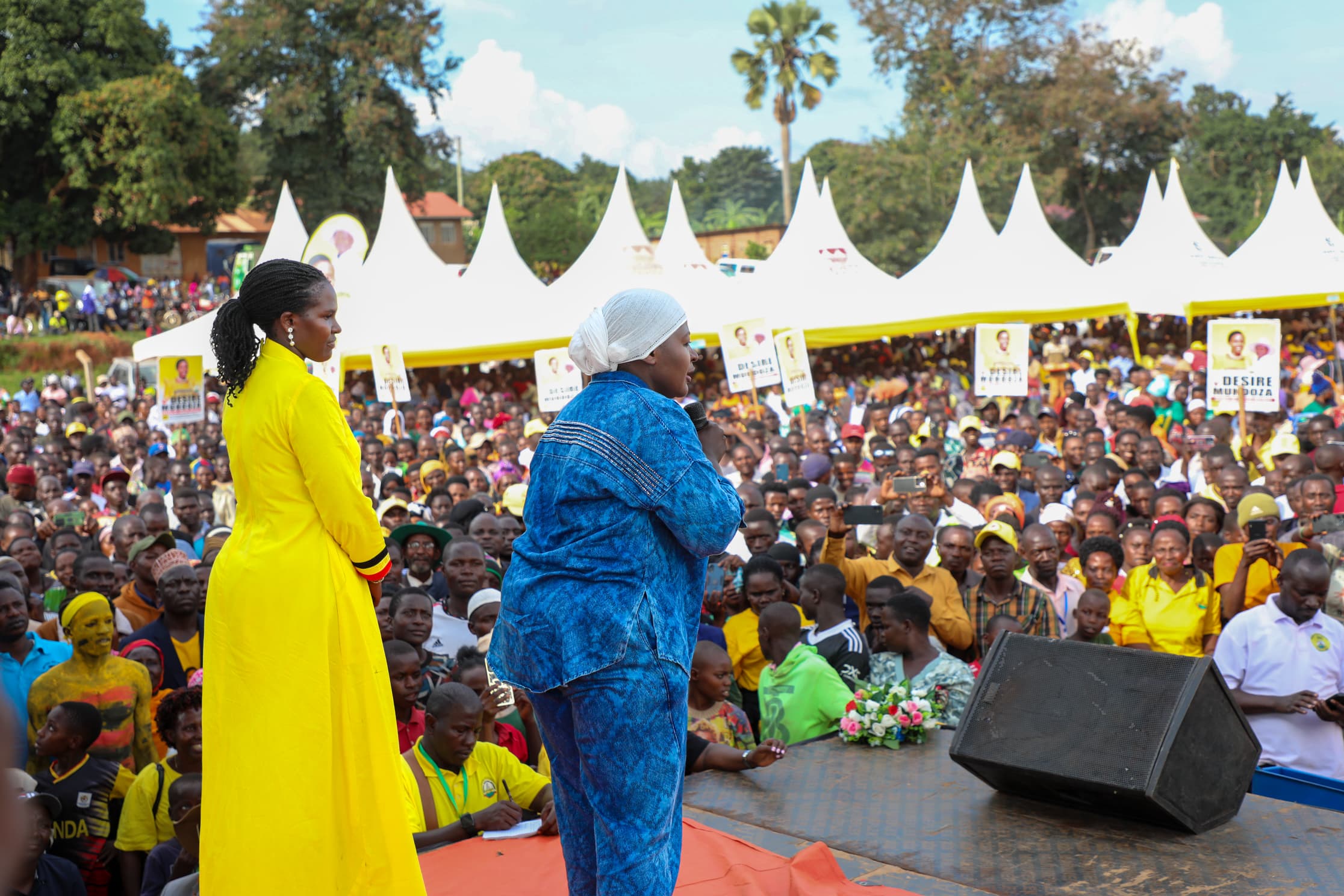 Hajjat Namyalo, Desire Muhooza Rally Kiboga Behind Museveni, NRM Flag Bearers In Mega Empowerment Drive