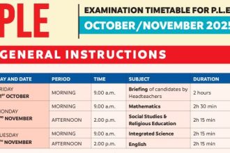 UNEB Releases 2025 PLE, UCE And UACE Exams Timetable