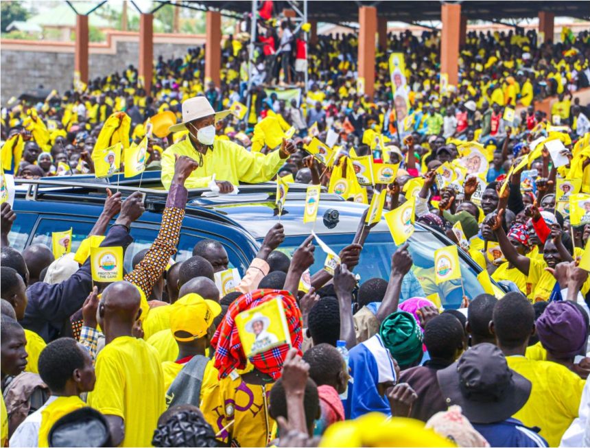President Museveni Rallies Terego Residents After Commissioning Leju Stadium, Highlights Peace And Prosperity Agenda