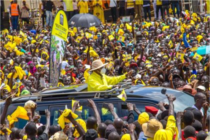 President Museveni Interacting With His Supporters In Adjumani