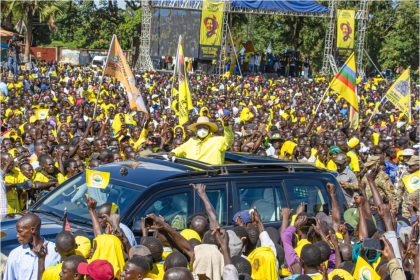 Museveni Campaigning in Omoro District