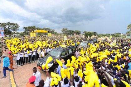 Museveni Campaigning in Gulu City