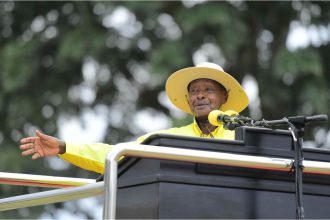 Museveni Addressing His Supporters Padibe Town Council In Lamwo District