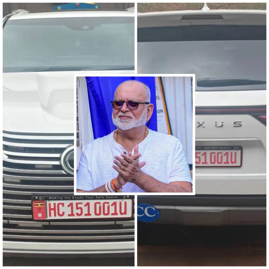 Dr. Sudhir Ruparelia Upgrades To Smart Digital Plate F His Diplomatic Vehicle