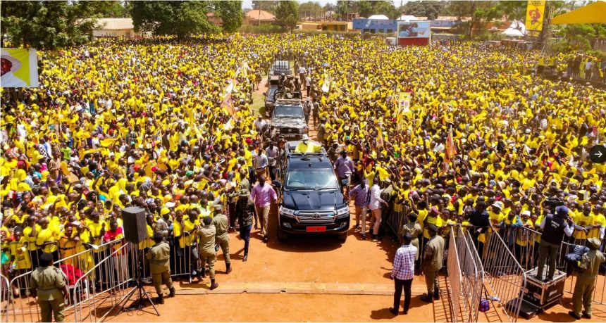 Massive Crowds Flood Iganga As Museveni Ends Busoga Campaign Trail, Highlights Peace And Development Gains