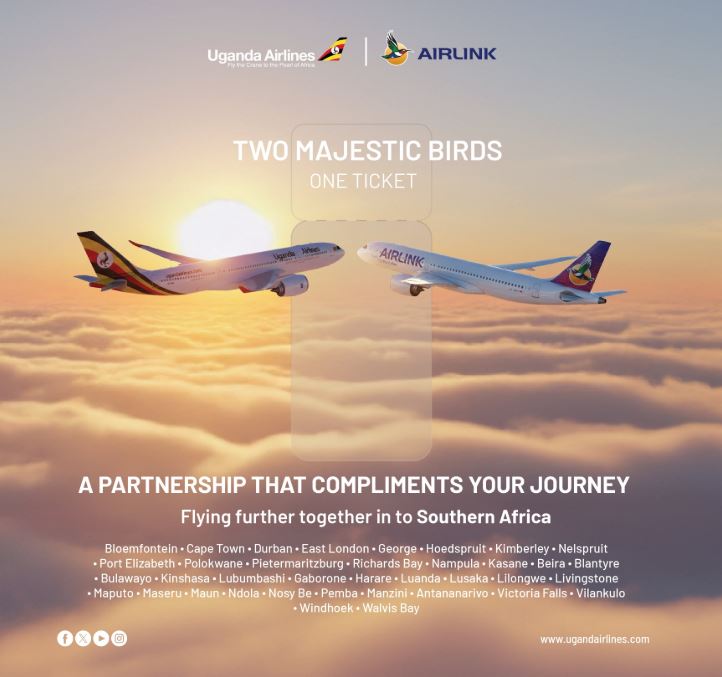 Uganda Airlines, Airlink Sign Interline Partnership To Expand Connectivity Across Southern Africa