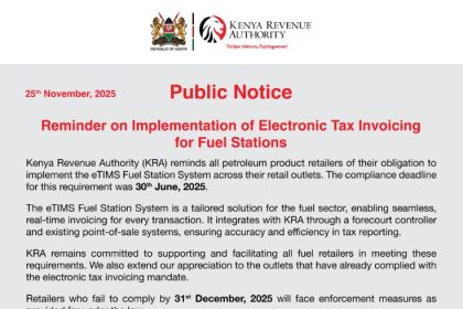 Kenya Revenue Authority Goes After Fuel Stations Robbing The Taxman