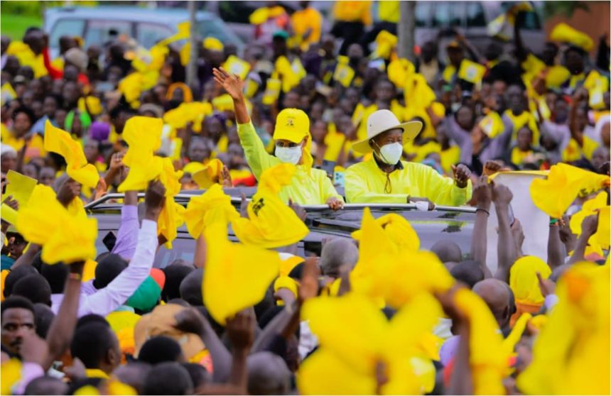 Historic Homecoming: Huge Crowds Welcome Museveni And First Lady As NRM Returns To Ntungamo With Message Of Peace, Wealth Creation