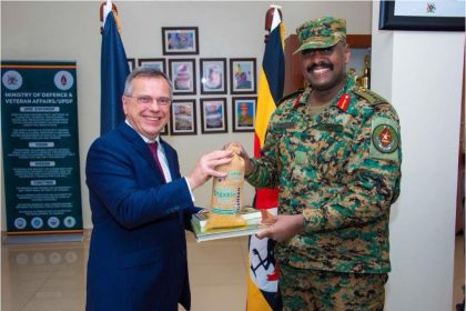CDF Gen Muhoozi, Belgian Envoy Discuss Regional Security, Pledge Closer Defence Collaboration