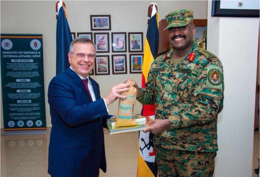 CDF Gen Muhoozi, Belgian Envoy Discuss Regional Security, Pledge Closer Defence Collaboration