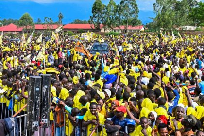 President Museveni campaigning In Sironko District