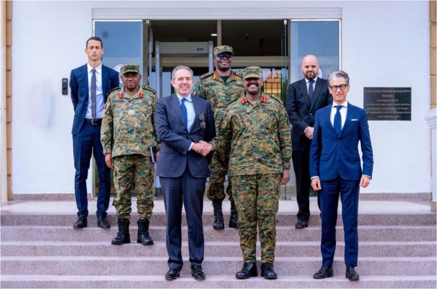 Gen. Muhoozi, Italian Ambassador Discuss New Avenues for Defence and Security Cooperation