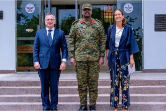 Gen. Muhoozi Hosts Belgian Ambassador, Hails Continued Uganda–Belgium Cooperation