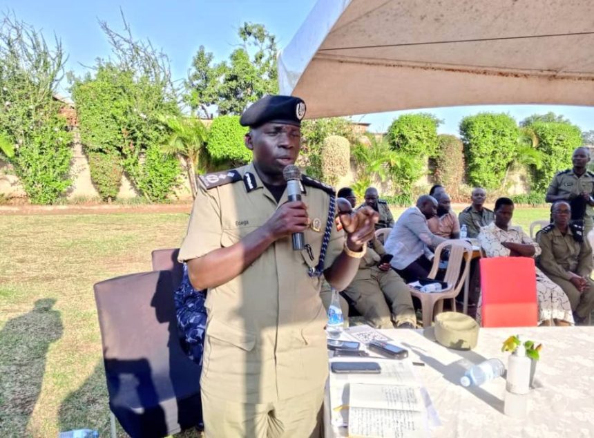 Uganda Police's KMP Commander Ecega Richard Leads Security Sensitisation Drive In Kyengera