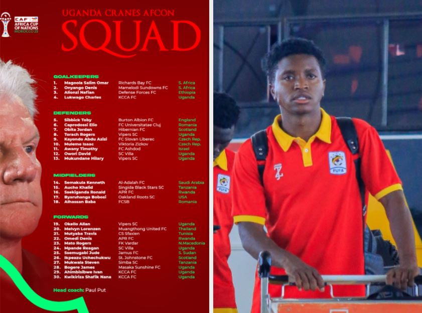 Uganda Cranes Off To Morocco For AFCON 2025 Preparations